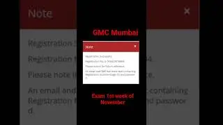 Gmc mumbai exam date , Gmc mumbai forms #trending #youtubeshorts #viralvideo #gmc