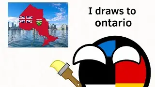 Ontario flag map speedart