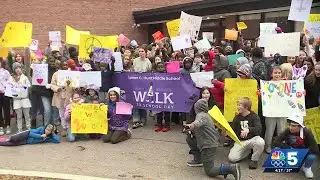 Burlington students honor civil rights icon on National Ruby Bridges Walk to School Day