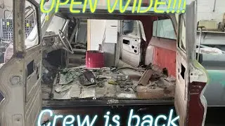 Back to work on the suicide doors for the crew cab