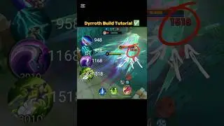 Dyrroth Build Tutorial Mobile Legends #ml2b #dyrroth #tutorial #mlbb #shorts