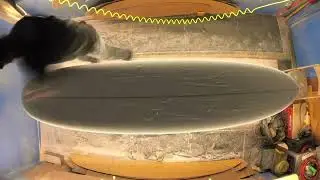 Here is a Timelapse of me shaping a pintail for teamrider Kasie Perkins. #longboardsurfing