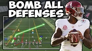 College Football 25 Over Powered One Play TOUCHDOWN