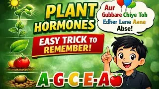 Plant Hormones Made EASY! 🌱 A-G-C-E-A Trick to Remember Quickly #planthormones #biology #tricks