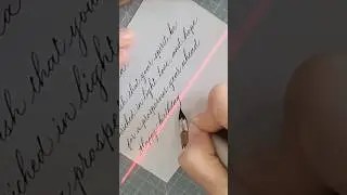 My #calligraphy journey and the lost art of letting writing #calligraphymagic #flourishing