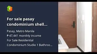 For sale pasay condominium shell shore sea quantum residence