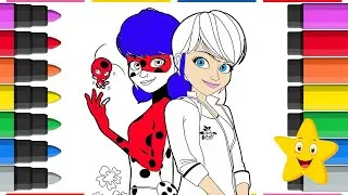 🐞💖 Ladybug & Marinette: Speed Coloring the Superhero & Her Alter Ego | Miraculous Art Adventure 🎨✨