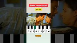 yedhedho Ennangal Interlude Cover And piano Notes|#yuvan #yuvanshankarraja #yuvanfans #u1 #tamil