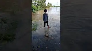 RAMPURA to Hulahali bridge kapila River Flood 10/08/19