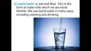 Water and precipitation types