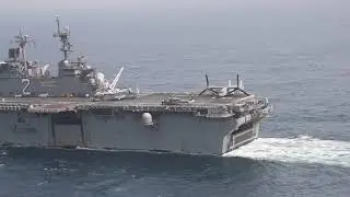 B-Roll: USS Essex Underway in the Gulf of Oman - 5th Fleet Operations