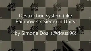 Prototype destruction system (like Rainbow six Siege) in Unity