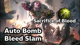 PoE2 Abyss |  Update Build Auto Bomb Bleed Slam กลายเป็นสาย Regen ด้วย KeyStone Sacrifice of Blood