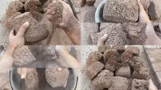 New video red stoney sand texture floor&claypot crumbling||subscribe my chennal 🥹