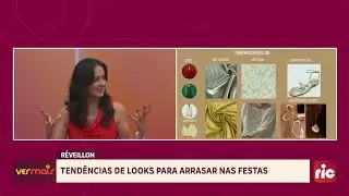 Entrevista Record sobre look de festas 