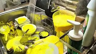 Ultra Satisfying Dishwashing | Dirty to Clean Transformation