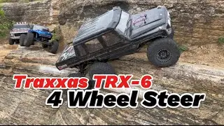 LCG Traxxas TRX-6 We put it to the TEST  GSpeed Chassis w/ Hobbywing Fusion 2300kv 4 wheel steer 6x6