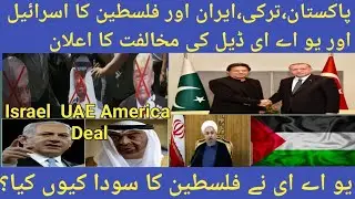 Israel UAE deal|Palestine Pakistan Iran and turkey reject the UAE Israel america deal