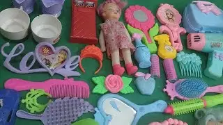 Satisfying with unboxing #colr full miniature barbie doll makeup 💄 set toys #video 