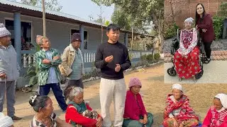 In loving remembrance of Sabitra Lakandri , rupess 500 were distributed to each elderly person.