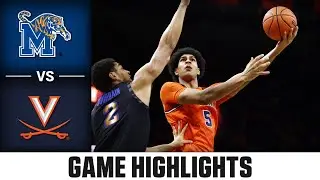 Memphis vs. Virginia Game Highlights | 2024-25 ACC Men's Basketball