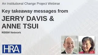 Key messages: An Institutional Change Project