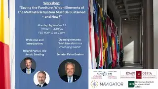 Workshop - Welcome & Opening Remarks