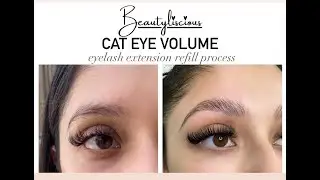 Cat Eye Eyelash Extension Re fill Process