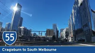 [AUS] State Route 55: CRAGIEBURN to SOUTH MELBOURNE (Real-Time Drive)