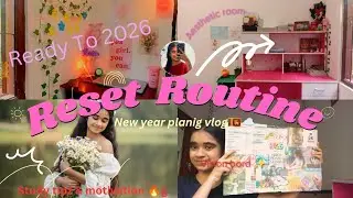 2026 අවුරුද්දට RESET වෙලා බලමුද?🎀💗🌷| Aesthetic විදියට කාමරේ හැදුවා🦢🔮||Happy new year Guyz🇱🇰💗|| #cozy