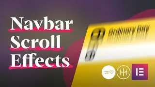 Navbar Scroll Effects with Elementor & Custom JS/CSS - WordPress Tutorial
