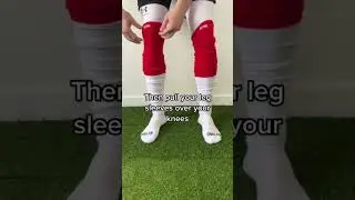 2 Tone Football Leg Sleeve Tutorial #shorts