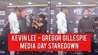 Gregor Gillespie REFUSES staredown with Kevin Lee | UFC 244