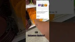 $50 Halloween Candy Baskets! Target Dollar Spot Candy Baskets Go VIRAL! 👻 #shorts #trending #target