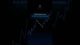 Never change the strategy after a few losses in a row. #trading #forex #crypto