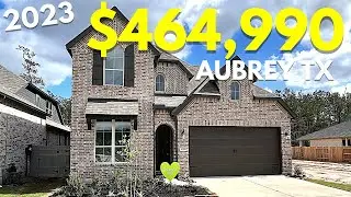 Highland Homes Griffith Plan | Brand NEW 2023 Home Tour | Sandbrock Ranch Aubrey Texas