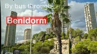 By bus through Benidorm
