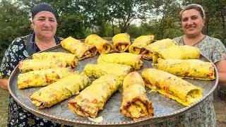 Peaceful Rural Simple Village Life - Grandma Cooking Traditional Recipes