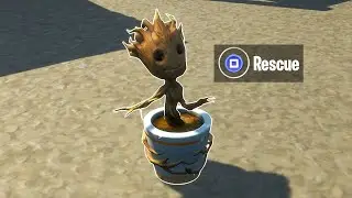 Rescue Sapling Groot from Holly Hedges Nursery! (Fortnite Sapling Groot Awakening Challenge)