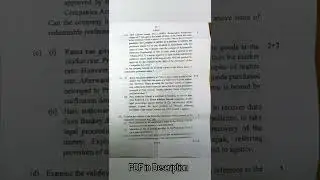 ✨ CA Inter New Syllabus May 2022 Law Questions Paper ✨ EASY PAPER