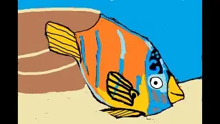 Queen Angel fish Royal fish of the sea from Periwinkle and friends animal stories for kids