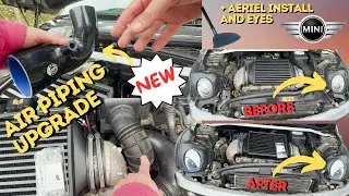 Airbox Piping / Mini Eyes and Aerial Install (MINI COOPER S)