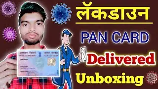 Pan Card Unboxing in Lockdown | Uti pan card unboxing and review