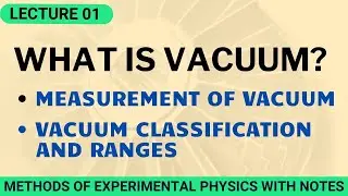 What is Vacuum? | Measurement of Vacuum | Vacuum classification and ranges | Types of Vacuum