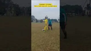 TAARABT TUTORIAL THE V+ STEP OVER TAP + NUTMEG SKILLS #football #shorts #rafiyofootball #tutorial