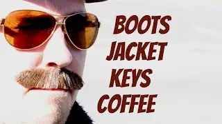 Boots Jacket Keys Coffee