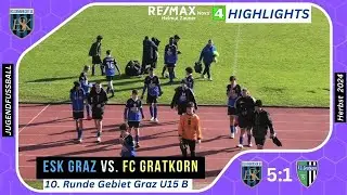 🔴 U15A ⚽️ ESK Graz 🆚 FC Gratkorn vom 9.11.2024