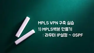 [실습]2. MPLS 백본 구축 - P/PE 라우터 구성 ~ OSPF까지