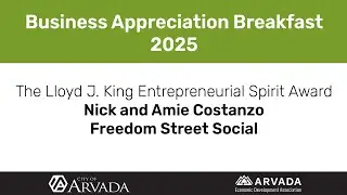 AEDA Business Appreciation 2025: Nick and Amie Costanzo