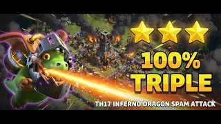 TITLE: TH17 Inferno Dragon Spam Attack🔥100% Triple! | OP Strategy for Easy 3 Stars |super Troops EP8